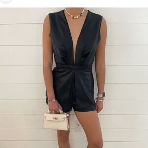 Do+be feaux leather romper